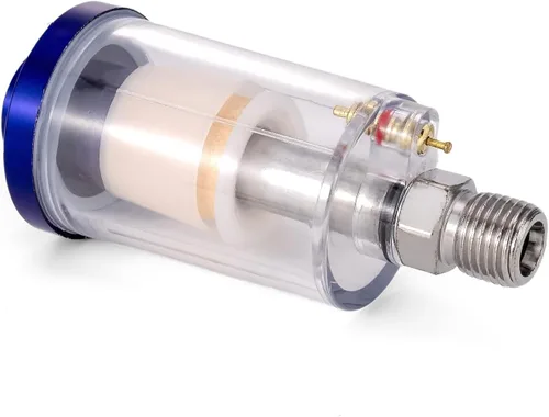 Vista 6 de Separador de agua y aceite de aire, filtro de trampa, separador de filtro de compresor de aire NPT de 1/4 pulgadas para pistola pulverizadora