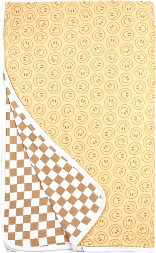 Vista 52 de Copper Pearl Manta de bebé jumbo de 3 capas: edredones suaves para niños y niñas Transpirable, acogedora, manta para niños pequeños Edredón