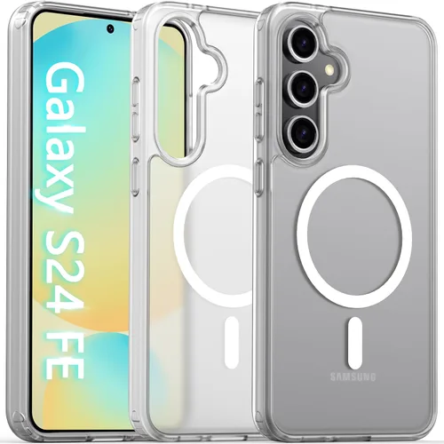 Vista 56 de Oterkin Funda magnética para Samsung Galaxy A17 mate, funda de teléfono A17 compatible con MagSafe esmerilada, translúcida, a prueba de golpes Negro