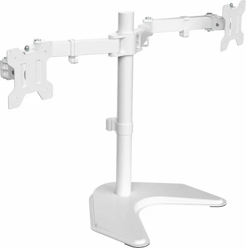 Vista 11 de VIVO STAND-V002F Soporte de escritorio independiente para monitores LED LCD dual de hasta 27 pulgadas, brazos totalmente ajustables de alta Negro