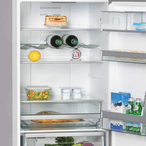 Vista 7 de Termómetro de acero inoxidable para nevera, paquete de 4, termómetros de congelador de esfera grande con indicador rojo para el hogar, cocina