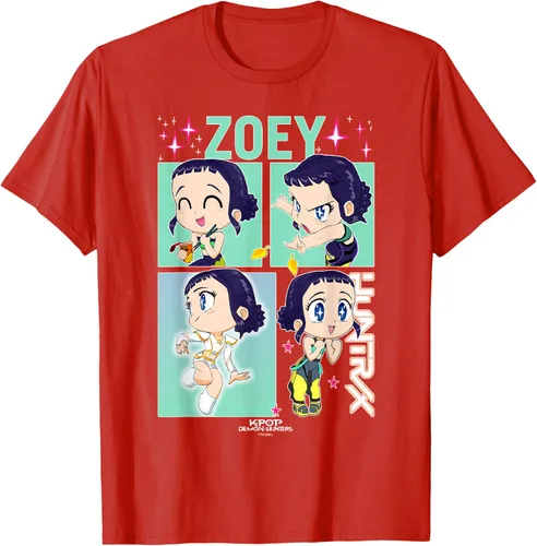 Vista 45 de Kpop Demon Hunters Zoey Camiseta Oficialmente Autorizada