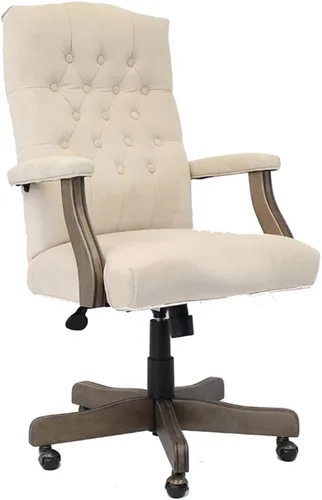 Vista 10 de Boss Office Products Silla clásica ejecutiva Caressoft con acabado de caoba en Borgoña, respaldo alto (B905-BY)