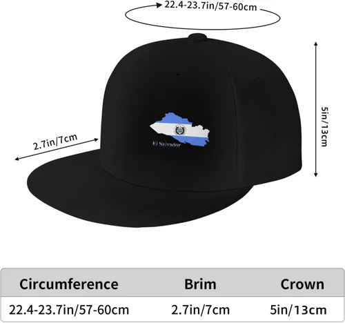 Vista 7 de Flag Map - Gorra de béisbol ajustable con visera plana para hombre y mujer, diseño de bandera