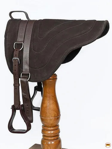 Vista 3 de HILASON Western Bareback Saddle Pad Marrón 26" X 32