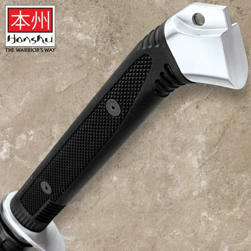 Vista 4 de HONSHU Boshin Wakizashi Espada – Hoja de acero al carbono 1050 forjada a