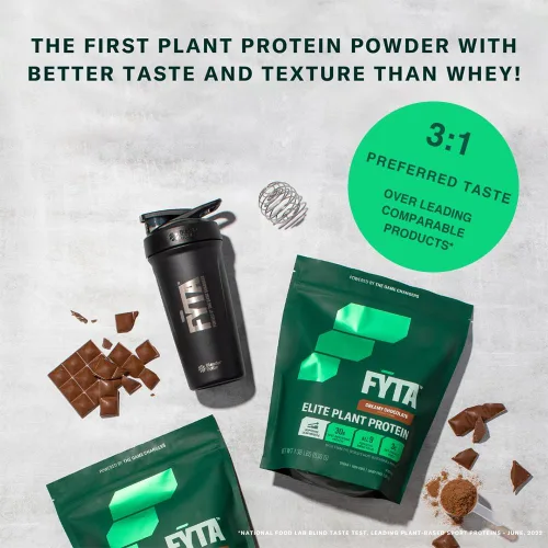 Vista 8 de FYTA Proteína vegana en polvo – Proteína en polvo a base de plantas con mejor sabor y textura que la proteína de suero – 1.06 oz sin OMG y sin