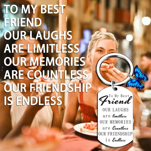 Vista 6 de Regalos de amistad para mujeres, amigas, mejores amigas, regalos de cumpleaños, regalo de amistad, llavero de amistad para mujeres, amigas, mejores