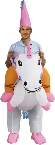 Vista 2 de HZGDEJTG Ropa inflable del montar a caballo blanco, ropa inflable para los adultos