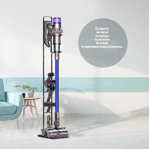 Vista 7 de Foho Soporte para Aspiradora Compatible con Dyson V15 V11 V10 V8 V7 V6, Soporte con Abrazadera de Almacenamiento de Metal Compatible con Dyson