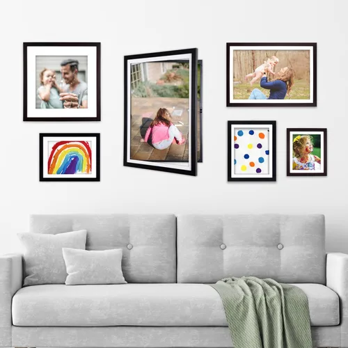 Vista 6 de Dynamic Frames Li'l Davinci Armario de arte, almacena hasta 50 piezas de arte de 8.5 x 11 pulgadas, dimensiones exteriores del marco de madera