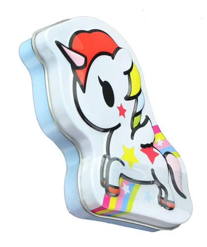 Vista 2 de Tokidoki Unicorno - Caramelo de fresa en lata coleccionable
