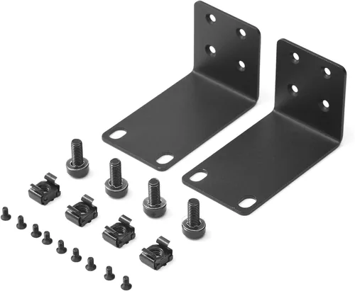 Vista 8 de Kit de montaje en rack de 19" para interruptores de 17,3 pulgadas de ancho, compatible con productos Select Buffalo Tech, Dell, Cisco, D-Link
