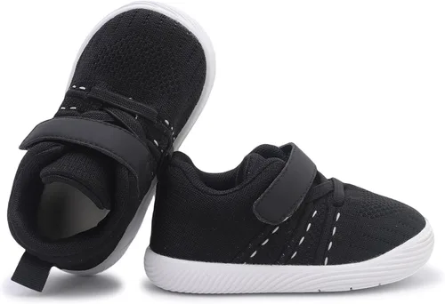 Vista 3 de iSusuJo Zapatos de bebé para niño y niña, zapatos para caminar sin cordones para bebés, zapatos para primeros pasos, 6, 9, 12, 15, 18, 24 meses