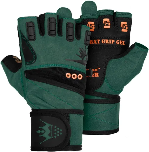 Vista 9 de Crown Gear Guantes de levantamiento de pesas para entrenamiento de entrenamiento Crossfit, guantes de fisicoculturismo para hombres o mujeres, lo