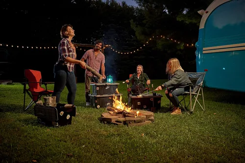 Vista 11 de 4427EBKDC.02 Caja de plástico reciclado resistente, contenedor de almacenamiento, 27 galones, negro, 2