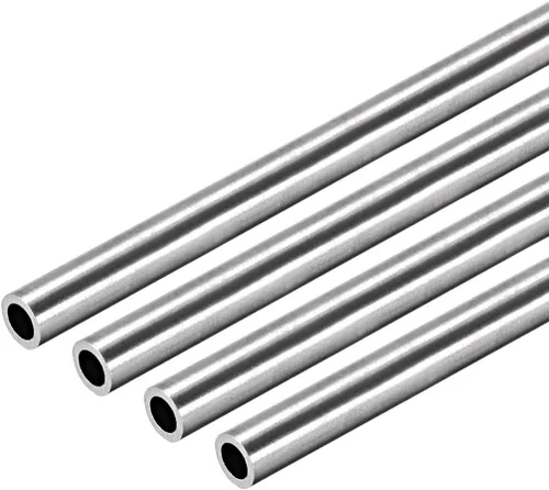 Vista 6 de uxcell Tubo redondo de acero inoxidable 304 0.236 in OD 0.008 in espesor de pared 9.843 in de longitud Tubo recto sin costura 4 piezas