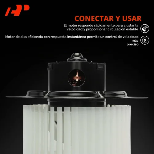 Vista 4 de A-Premium Motor del ventilador del calentador de HVAC delantero con jaula del ventilador