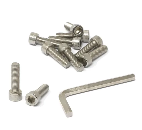 Vista 182 de iexcell Kit de tornillos de cabeza hexagonal de acero inoxidable 304, 100 unidades M2 x 0.157 in, paso de rosca de 0.016 in
