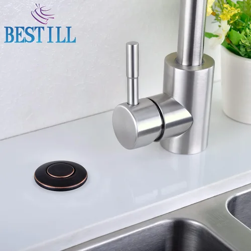 Vista 7 de BESTILL Kit de interruptor de aire de eliminación de basura en la parte superior del fregadero con doble salida, listado UL, bronce aceitado de 3.6
