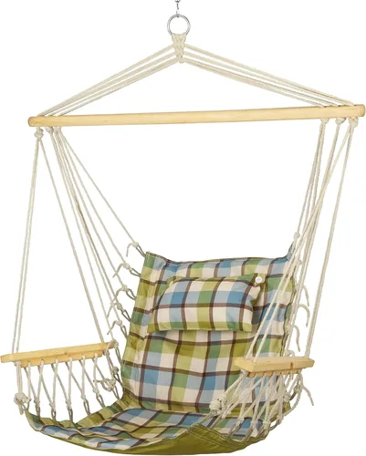 Vista 12 de Backyard Expressions - Columpio reversible para colgar – máximo 275 libras – Barra esparcidora de madera – para cualquier espacio