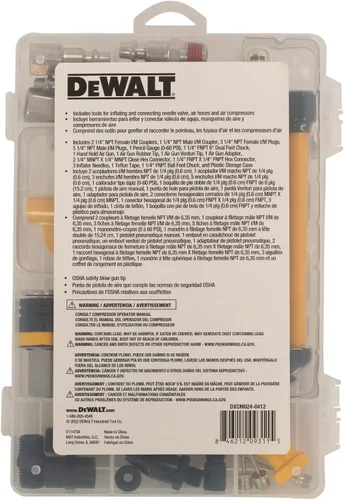 Vista 3 de DEWALT Kit de acoplador y enchufe industrial de 25 piezas (DXCM024-0412)