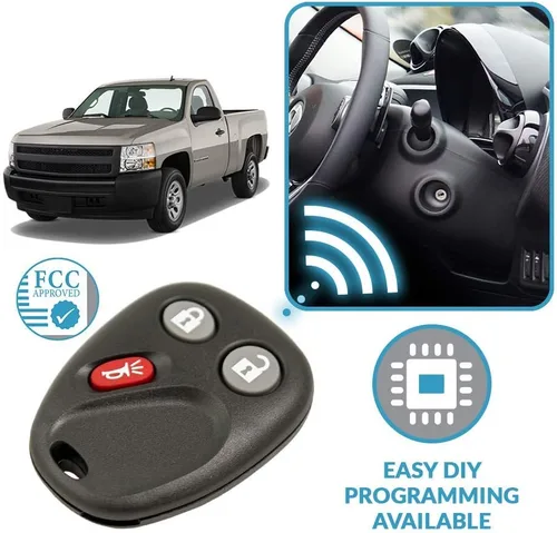 Vista 5 de Keyless2Go Reemplazo para vehículos de entrada sin llave de coche que utilizan 3 botones LHJ011-2 Pack