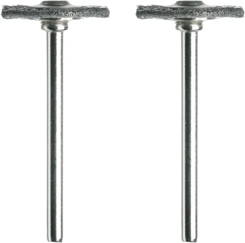 Vista 10 de Dremel 536-02 Cepillos de latón (paquete de 2), 1/2" de diámetro