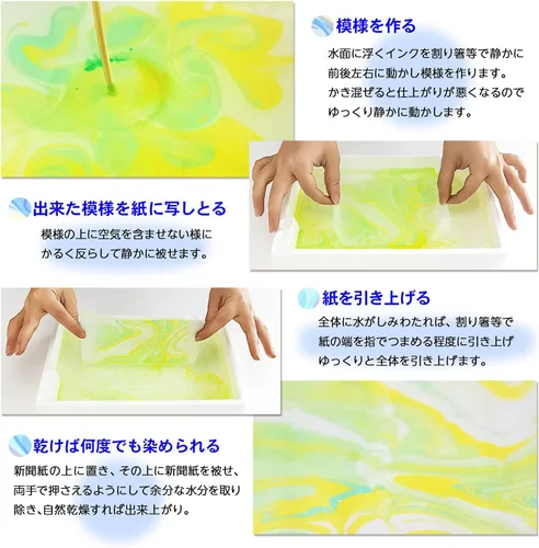 Vista 4 de Sumiundo 15621 Saijuu Marbling - Juego de 5