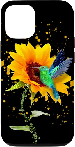 Vista 28 de Just a Girl who Love Hummingbirds Sunflower Bird Cute Flower Case for iPhone 17