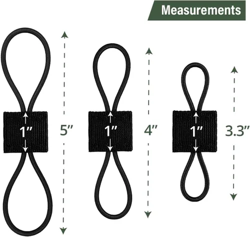 Vista 5 de Cinta elástica de cinchas multiusos para mochilas, accesorios tácticos para mochila MOLLE, equipo táctico EDC
