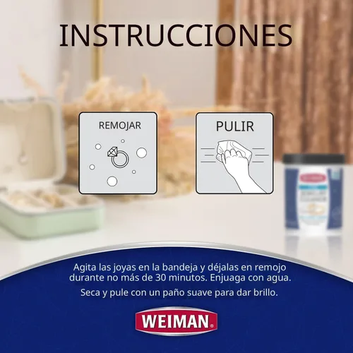 Vista 6 de Limpiador de joyería Weiman, Marfil/Plateado, Paquete de 1