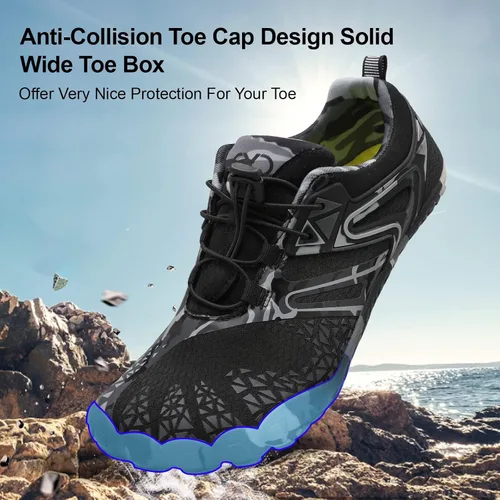 Vista 4 de XIHALOOK Zapatos deportivos de senderismo para mujer y hombre, de secado rápido, descalzos para playa, caminar, kayak, surf, entrenamiento