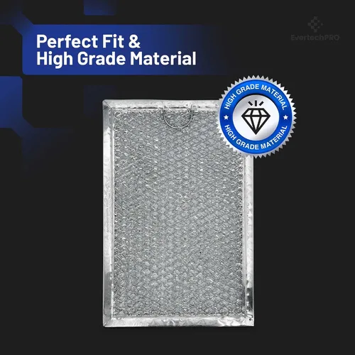 Vista 5 de EvertechPRO WB06X10309 - Juego de 2 filtros de grasa de repuesto para microondas GE 910457 AH228019 EA228019 PS228019