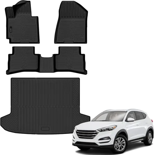 Vista 7 de Auxko Alfombrillas para Todo Clima Alfombrilla de Carga con Alfombrilla de Respaldo para Hyundai Ioniq 5 (Consola Central Inmóvil, No para Limited)