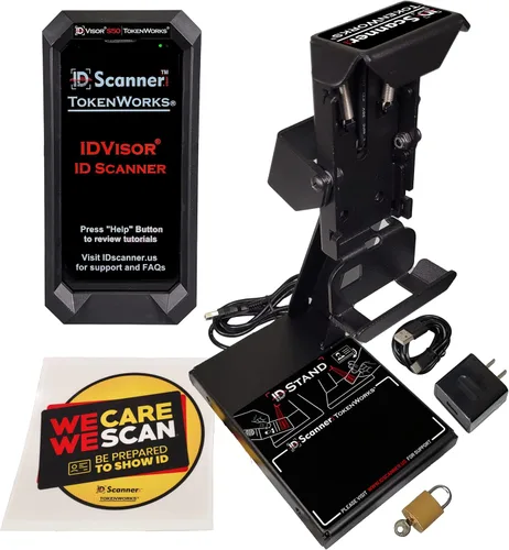 Vista 5 de IDVisor ID Scanner Dual Handheld Stand Bundle