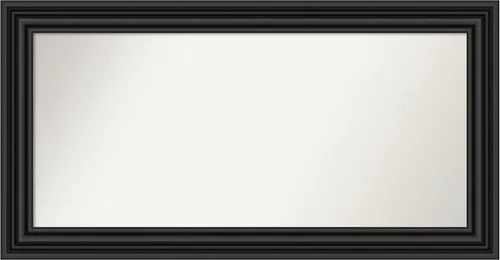 Vista 519 de Amanti Art Espejo personalizado, espejo de baño negro puente, espejo de pared o espejo de tocador de baño sobre el fregadero (26 x 26 pulgadas)
