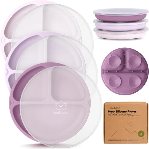 Vista 15 de KeaBabies - Placas de succión para bebé, niño, 3 unidades, silicona sin BPA Alps