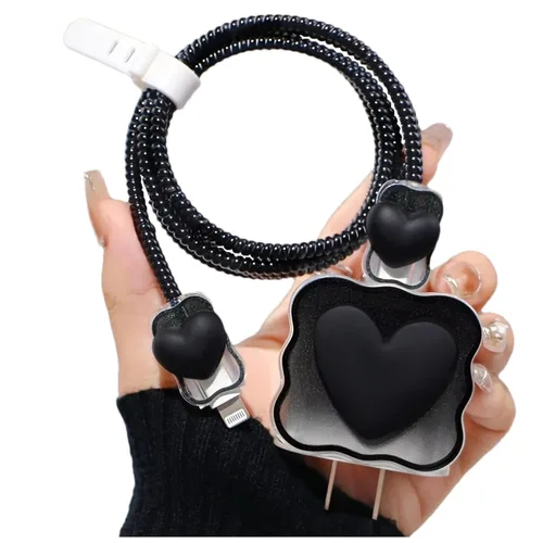 Vista 7 de Protector de Cable DIY Ahorra-Cables del Cargador, Cable de Datos 5 en 1 18W/20W Estuche Cargador USB-C Protector de Línea de Cable Compatible