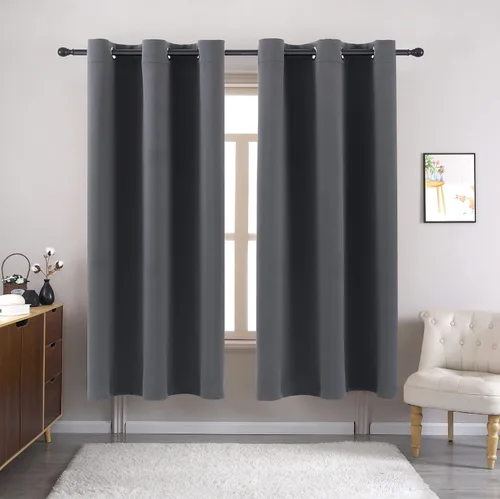 Vista 54 de Pickluc - Paneles de cortinas opacas con ojales, cortinas para bloquear la luz para el dormitorio, aisladas térmicamente, reducción de ruido