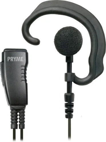 Vista 3 de PRYME® SPM-303eBF - Micrófono de solapa de la serie Responder con auriculares con gancho suave (compatible con moto)