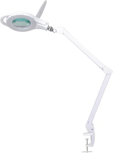 Vista 11 de Neatfi Lámpara de aumento bifocal LED de 1,200 lúmenes, lente de vidrio de 5 pulgadas, aumento doble 2.25X/6X, regulable, brazo ajustable con Negro