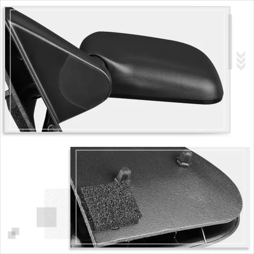 Vista 6 de [Izquierda/lado del conductor] Espejo de puerta de visión lateral de ajuste manual de estilo de fábrica compatible con Mazda Serie B 94-02/Ford
