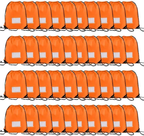 Vista 54 de CODOBON Paquete de 20 bolsas con cordón, mochila de cuerda de dibujo a granel, bolsa de bricolaje para gimnasio, deportes, bolsa para mujeres