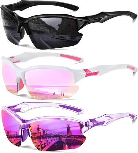 Vista 18 de Sports Polarized Sunglasses for Men Cycling Running Fishing UV Protection Sun Glasses Lightweight Half Frame Goggles