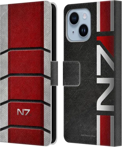 Vista 49 de Head Case Designs Funda de piel con licencia oficial de EA Bioware Mass Effect Cerberus Logo Graphics tipo cartera compatible con Apple iPhone 11