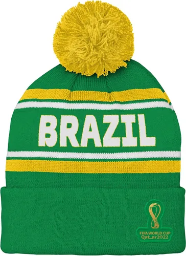 Vista 20 de Outerstuff Sombrero unisex para jóvenes de la Copa Mundial de la FIFA Country Premium Bobble Cuff Pom Hat Borgoña