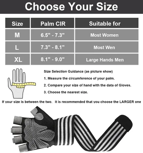 Vista 6 de SUJAYU Guantes de entrenamiento para hombres, guantes de entrenamiento para mujer, guantes de levantamiento de pesas transpirables, guantes