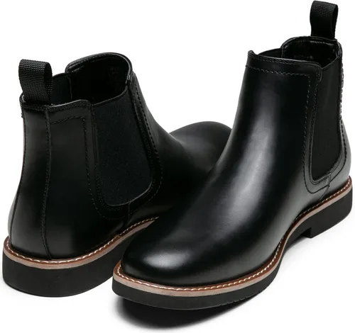 Vista 4 de Vostey Botas Chelsea para hombre, botas de vestir casuales