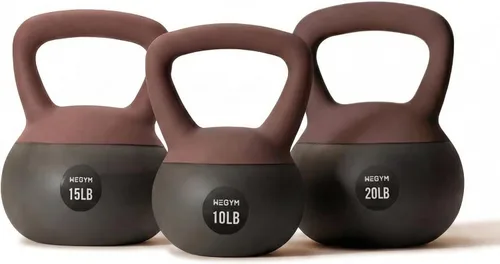 Vista 11 de WeGym Mancuernas suaves con base resistente a impactos acolchada y mango antideslizante de agarre ancho para entrenamientos en casa, levantamiento